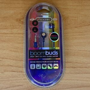 Sentry BoomBuds Blue Earbud Headphones